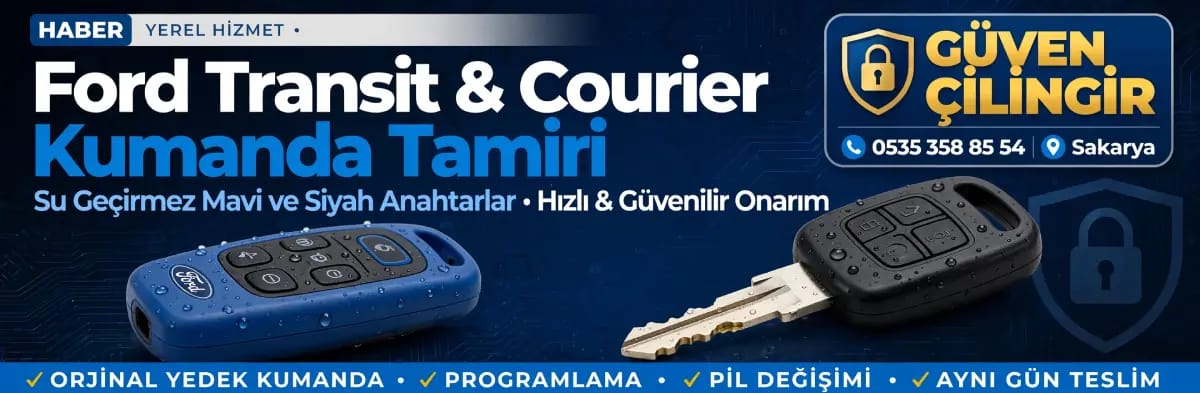 Ford Transit Courier Su Geçirmez Mavi Anahtar Tamiri Ford Transit ve Courier su geçirmez mavi kumandanın dış kabı ve butonlarının yenilenmesi